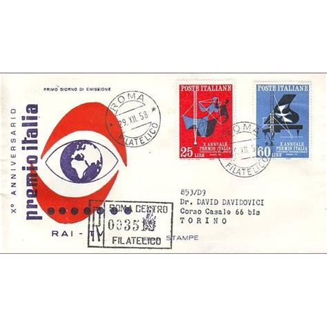 Italia Fdc Venetia Premio Italia Racc