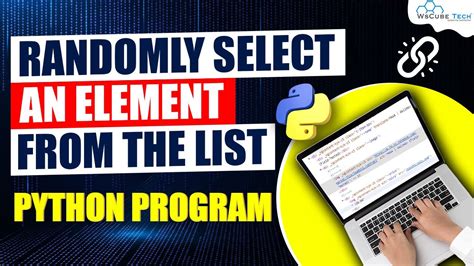 Randomly Select An Element From The List Using Python 😮 Youtube