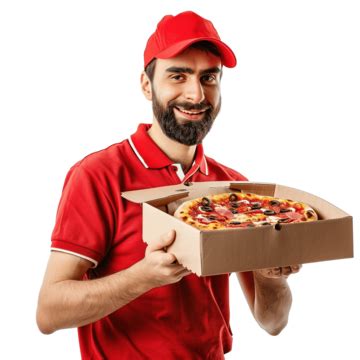pizza delivery courier cartoon character courier cute png