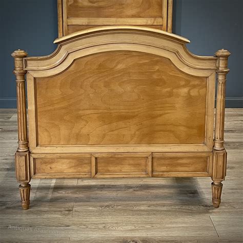edwardian single tall maple bed frame  base antiques atlas