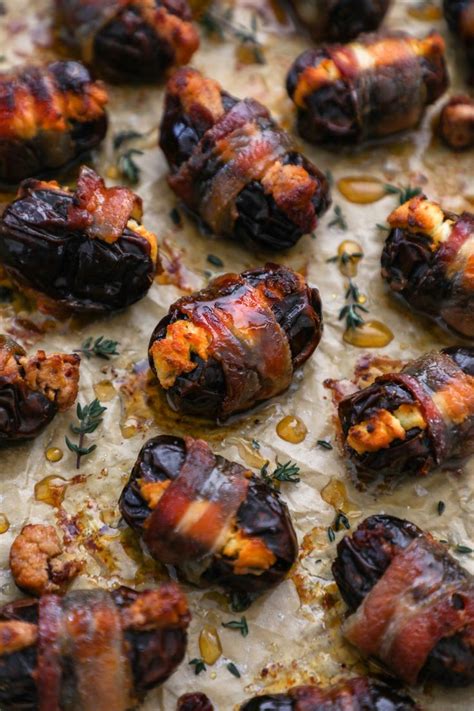 Bacon wrapped dates, Bacon wrapped, Bacon