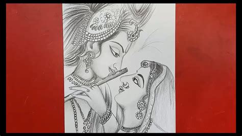 Pencil Easy Simple Radha Krishna Drawing I Started Drawing From Scratch