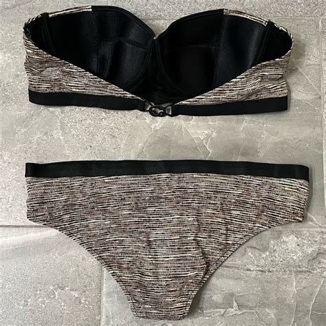 Bottega Veneta Bustier Bandeau Bikini Set Size Gem