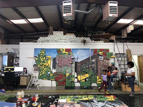 Civil Rights Mural Created At Mas Warehouse How To Mosaic Blog