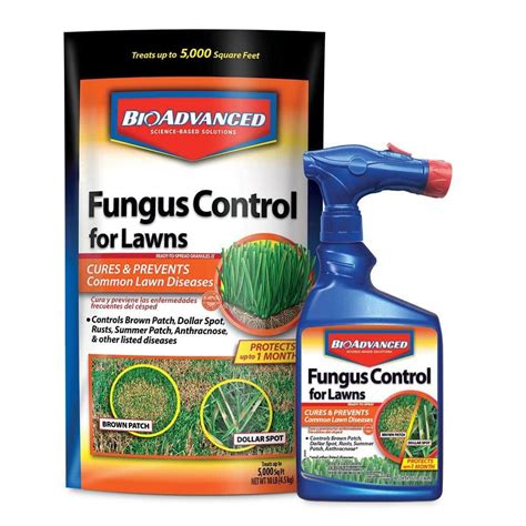 Bioadvanced 32 Oz Ready To Spray Fungus Control For Lawns And 10 Lbs Granules Fungus Control