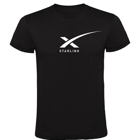 Black T Shirt Starlink Unisex Cotton Etsy