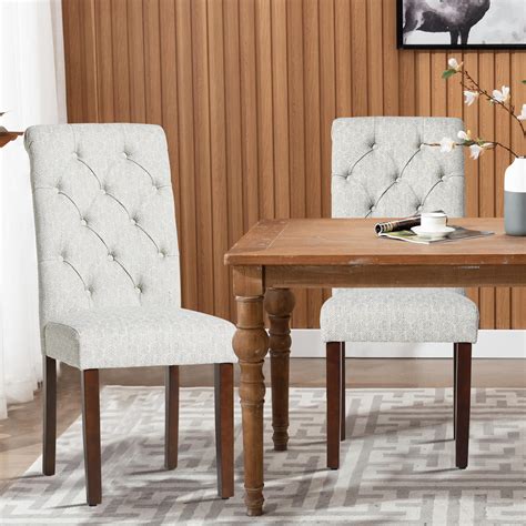 Snapklik Colamy Tufted Dining Chairs Set Of Accent Parsons