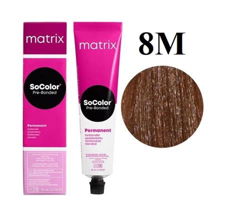 Matrix Socolor 8M - крем-фарба аміачна (світлий блондин мокка), 90 мл ...