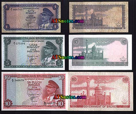 Brunei banknotes - Brunei paper money catalog and Bruneian currency history