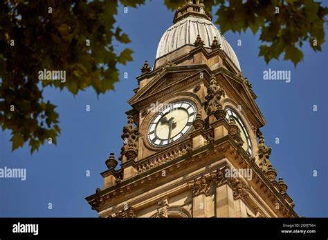 Town Centre Bolton, Lancashire Bolton Town Hall clock tower Grade II ...