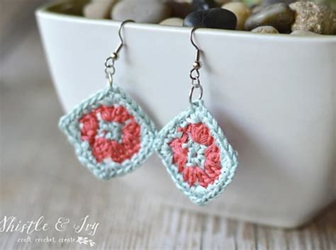 19 Elegant and Beautiful Crochet Earring Patterns (free!) - Little ...