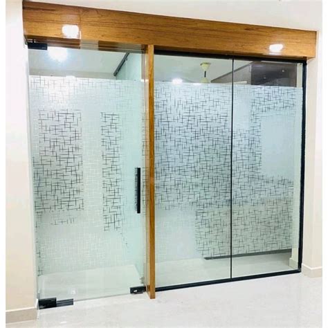 Aluminium Frame Material 10mm Toughened Glass Partition For Office