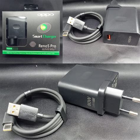 Charger Oppo Black Original Super Vooc Fast Charging Qeong