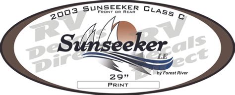 Sunseeker Forest River Class C Replacement Rv Decals And Graphics