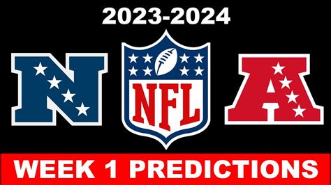 Nfl Week 1 Game Predictions 2023 Predicting Every Matchup Youtube