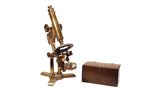 Antique Bausch And Lomb Brass Microscope For Sale At 1stdibs