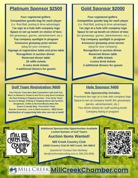 2023 Mill Creek Classic Golf Tournament Mill Creek Chamber Of Commerce