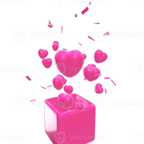 3d Heart Valentine Love 18723887 Png