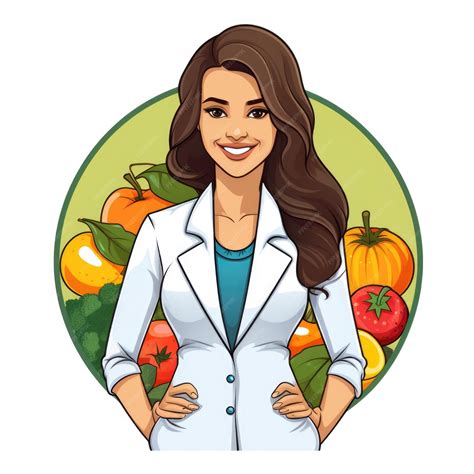 Premium Photo | Dietitian isolated cartoon character