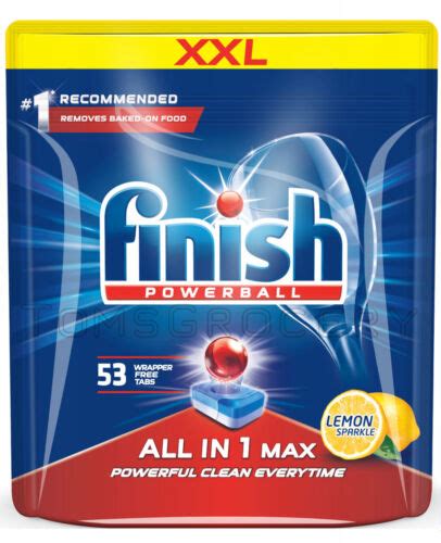 X Finish Powerball All In Max Lemon Dishwasher Detergent Tabs Pods