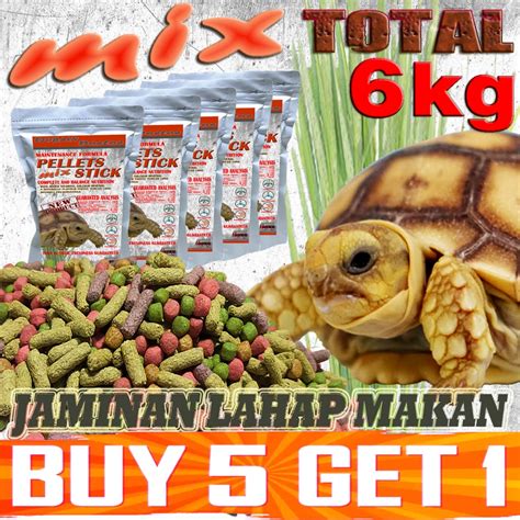 Jual TORTOISE MIX PAKAN SULCATA SULKATA MAKANAN KURA KURA DARAT