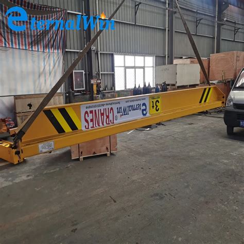 Easy Installation Monorail Workshop Use Bridge Crane Electrical Hoist Single Beam Overhead Crane