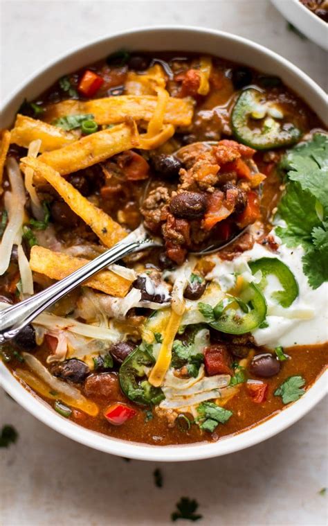 Easy Black Bean Chili • Salt And Lavender