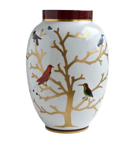 Bernardaud Multi Aux Oiseaux Large Vase Harrods UK