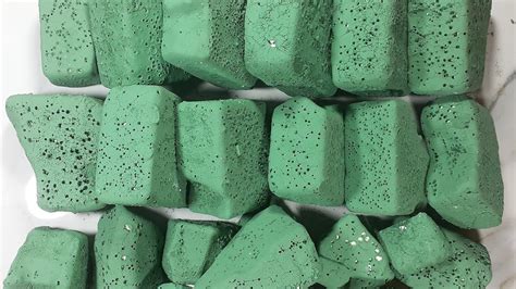 Soft And Crispy Fresh Gymchalk Green Pasted Block Oddly Satisfying