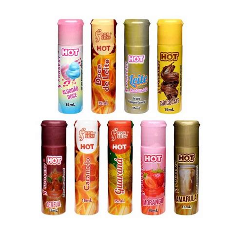 Gel Hot Comestível Saboroso Oral Feminino Unissex 15Ml For Sexy