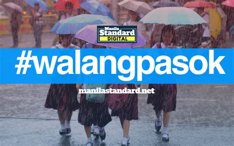 WalangPasok Class Suspensions For Tomorrow September 16 2019