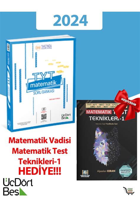 Üç Dört Beş Yayıncılık 345 2024 Model Tyt Matematik Soru Bankası