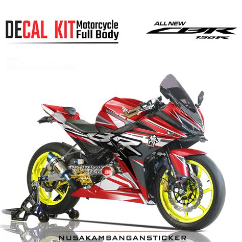 Decal Sticker Honda CBR 150 R All New 150 R Kanji Merah Stiker Full