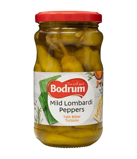 Bodrum Pickled Mild Lombardi Peppers G Shop At Bodrumfoods Co Uk