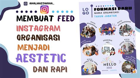 Tutorial Membuat Feed Instagram Organisasi Rapi Dan Aesthetic Youtube