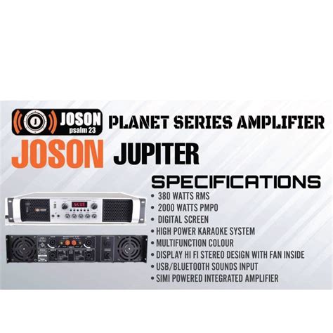 Original Joson Jupiter Digital Karaoke Professional Amplifier USB