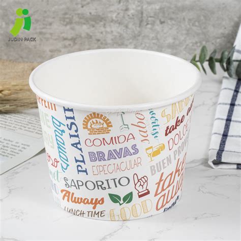 Custom Printed Biodegradable Cinema Disposable Popcorn Bucket Thicken