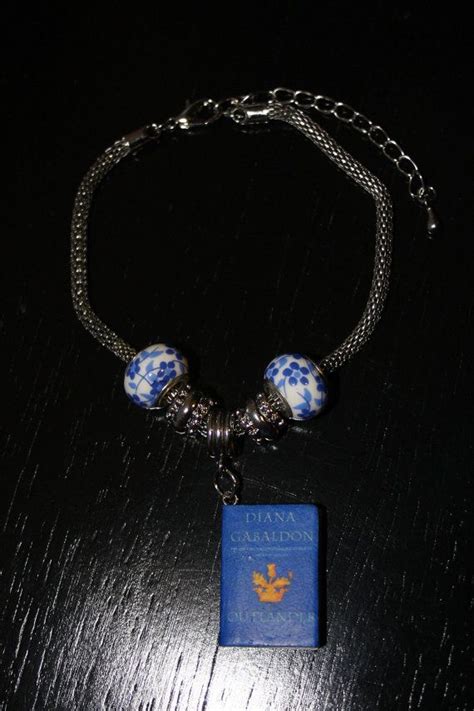 Outlander Mini Book Pandoraeuropean Style Bracelet With Art Beads