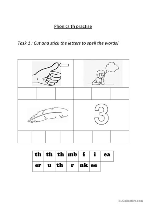 Digraphs SH TH Worksheets and Activities NO PREP Phonics Centers ...