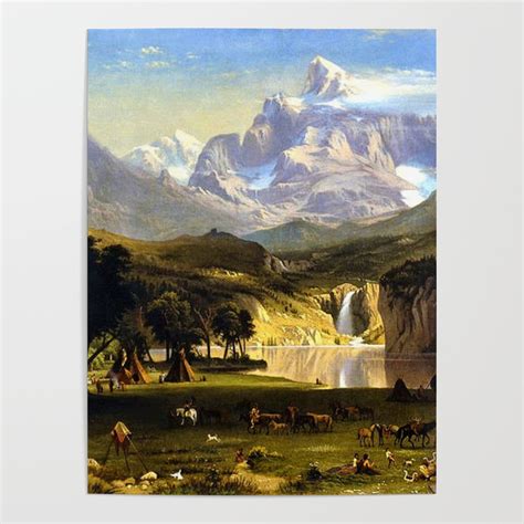 The Rocky Mountains Landers Peak Poster Print By Albert Bierstadt