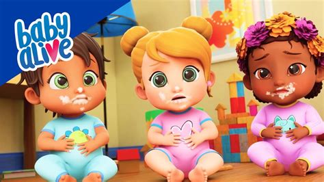 Baby Alive em Português Brasil Os Bebês Comeram Demais Desenhos