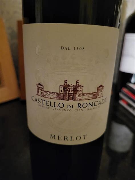 2018 Castello Di Roncade Del Barone Vincenzo Bassetti Merlot Piave