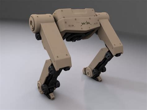 Two Legs Robot Free 3d Models