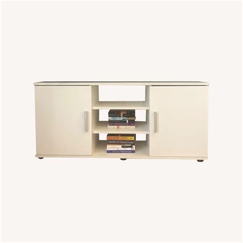 White IKEA Media Cabinet - AptDeco