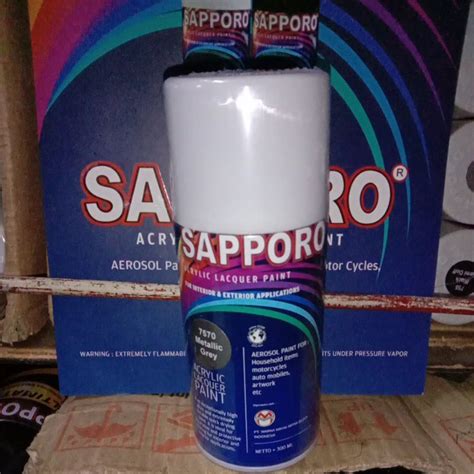 Jual Saporo SAPPORO 7570 Metallic Grey Metalik 300 Ml Abu Metalic Cat