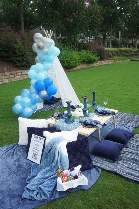 Set The Table Atl Picnic Decorations Blue Picnic Picnic Party