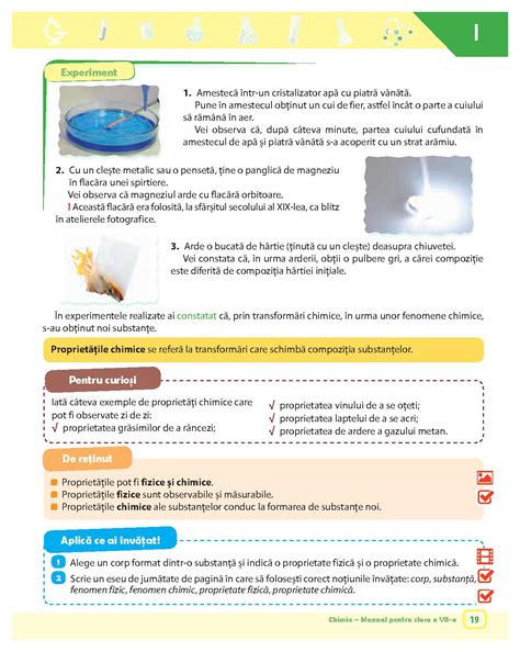 Chimie Pentru Clasa A Vii A A Pdf Pag