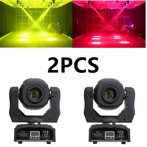 Uds W Mini Led Dmx Gobo Foco Con Cabezal M Vil Para Club Dj