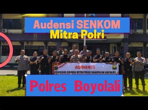 Audensi Senkom Mitra Polri Kabupaten Boyolali Bersama Kapolres Boyolali