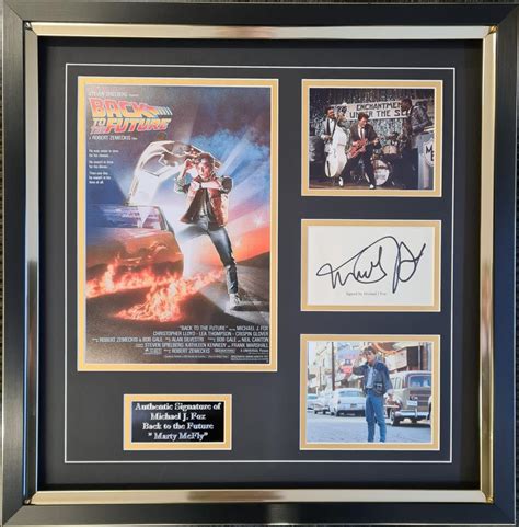 Michael J Fox Signed Display – Backdrop Promotions BDP